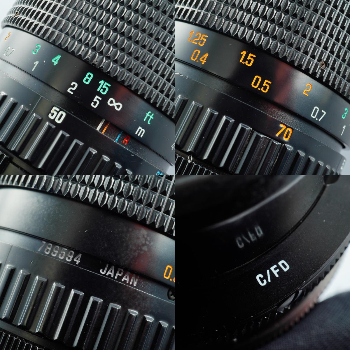 TAMRON 28-70mm f/3.5-4.5 CF Macro BBAR MC (Canon FD用) ズームレンズ