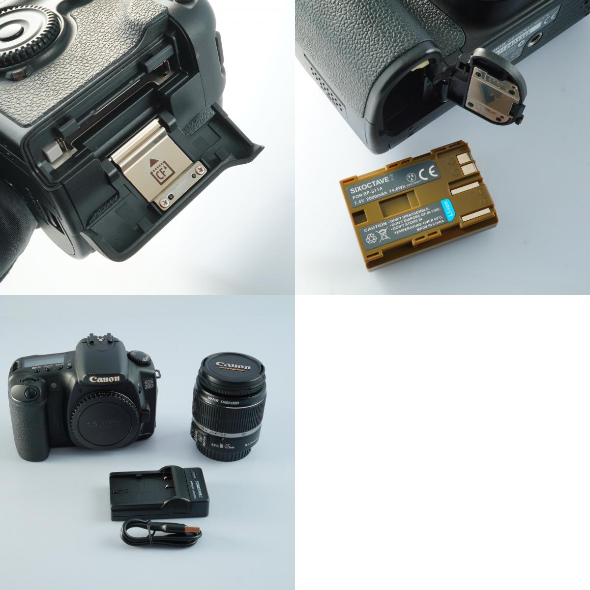 Canon EOS 20D + EF-S 18-55mm F/3.5-5.6 IS デジタル一眼レフカメラ