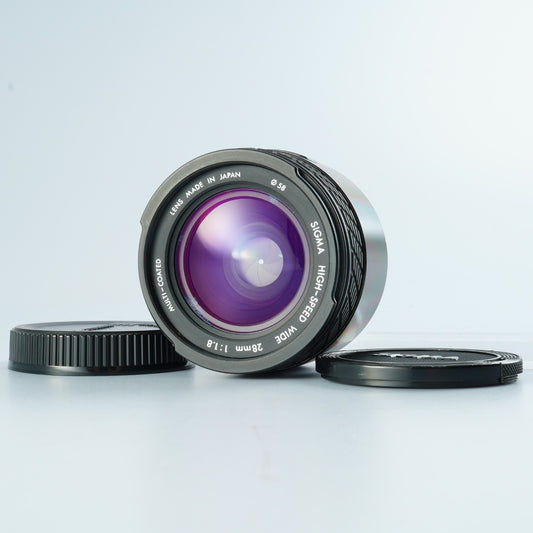 【ジャンク】 SIGMA HIGH-SPEED Wide 28mm F/1.8 ASPH MULTI-COATED (Sony A用) 単焦点レンズ