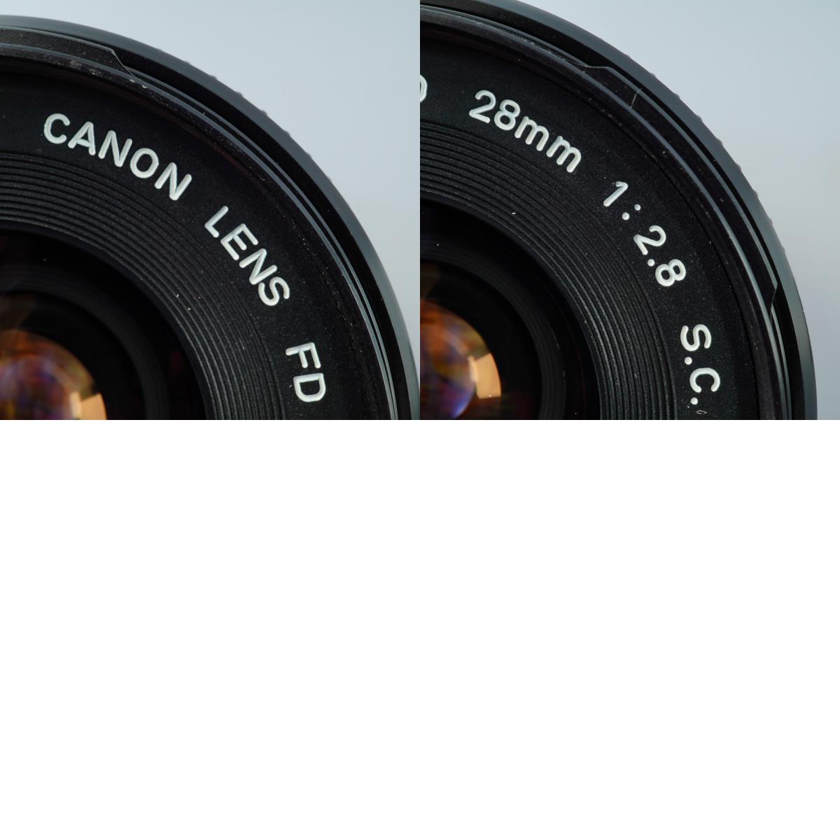 Canon FD 28mm F/2.8 s.c. 単焦点レンズ