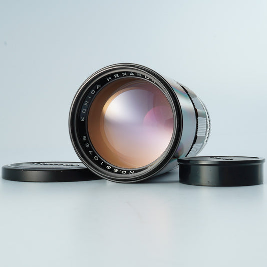 Konica Hexanon 200mm f/3.5 単焦点レンズ