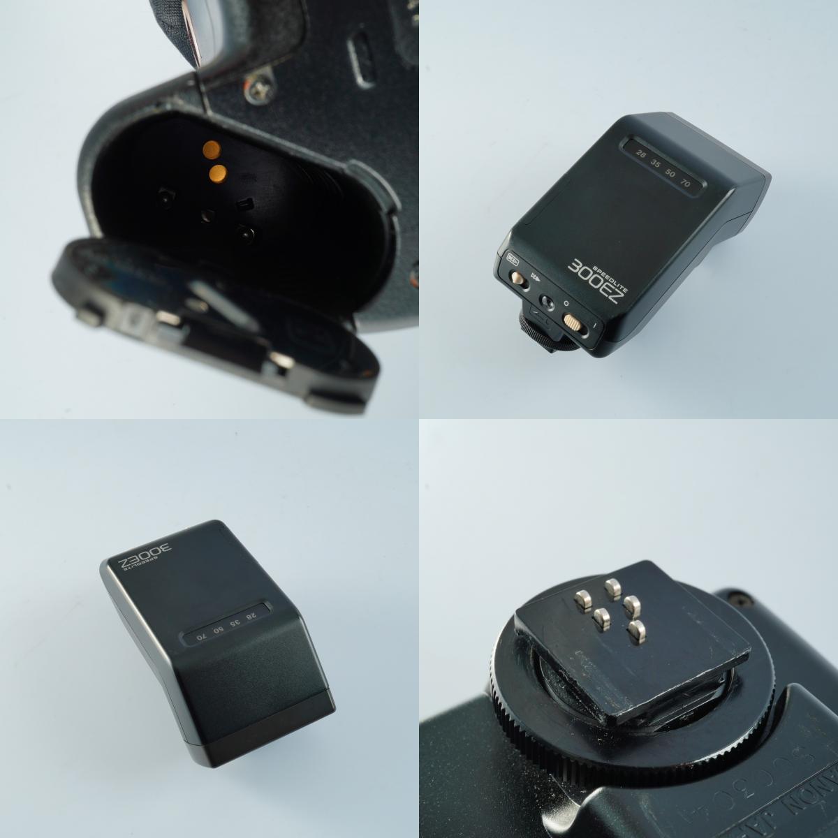 Canon EOS 55 (ELAN II) + EF 28-80mm F/3.5-5.6 V USM + SPEEDLITE 300EZ AF フィルム一眼レフカメラ