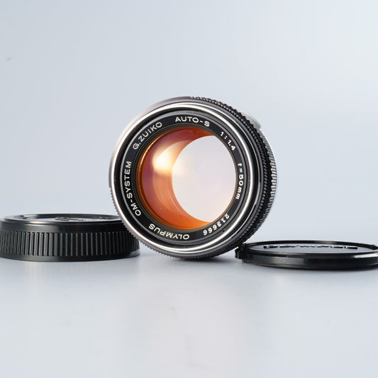 【ジャンク】 OLYMPUS M-SYSTEM G.ZUIKO AUTO-S 50mm f/1.4 単焦点レンズ