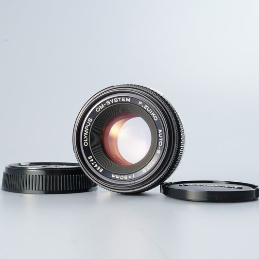 OLYMPUS OM-SYSTEM F.Zuko AUTO-S 50mm F/1.8 単焦点レンズ