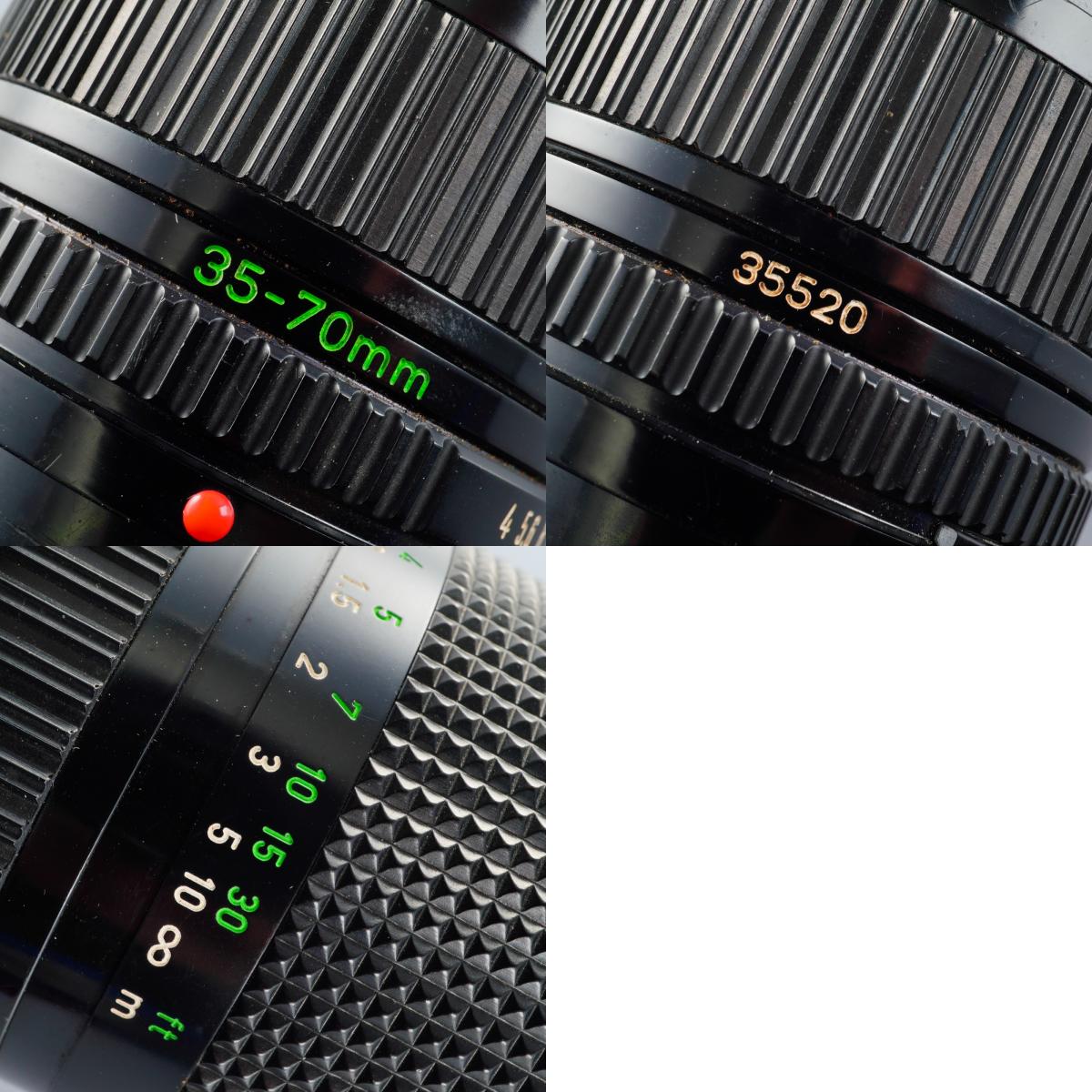 Canon FD 35-70mm F/4 ズームレンズ