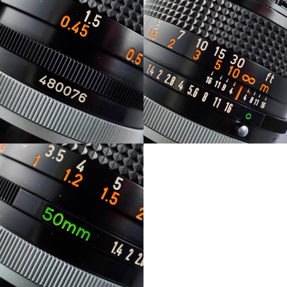 Canon FD 50mm f/1.4 S.S.C "O" 単焦点レンズ