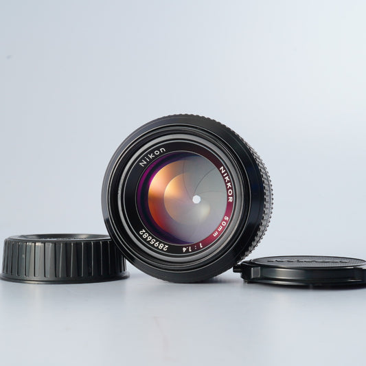 【ジャンク】 Nikon New Nikkor 50mm f/1.4 非Ai 単焦点レンズ