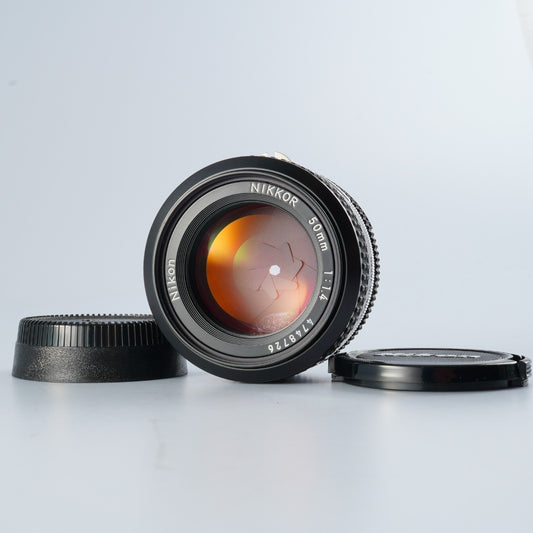 【ジャンク】 Nikon New Nikkor 50mm f/1.4 Ai 単焦点レンズ