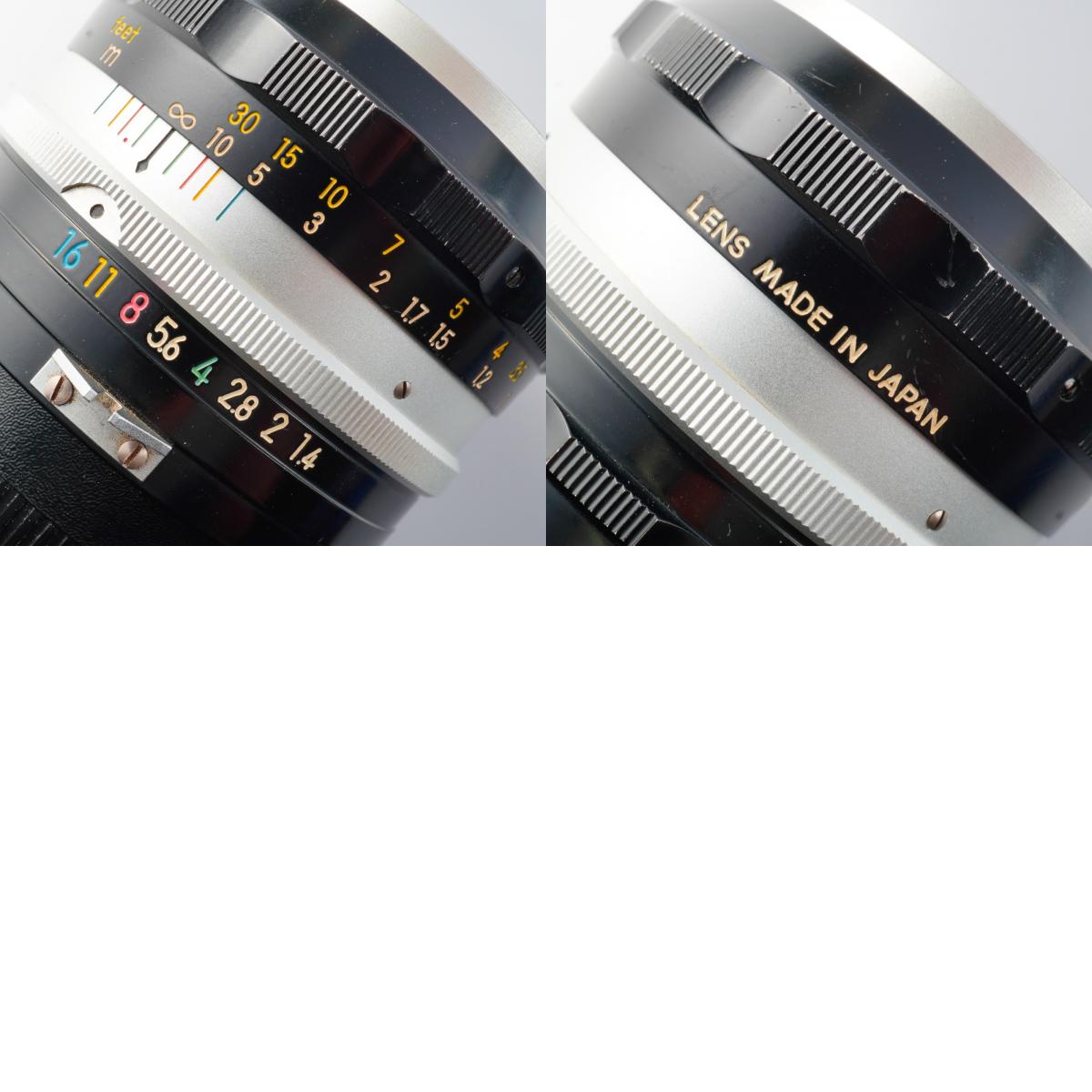 Nikon Nikkor S Auto 50mm F/1.4 非Ai 単焦点レンズ