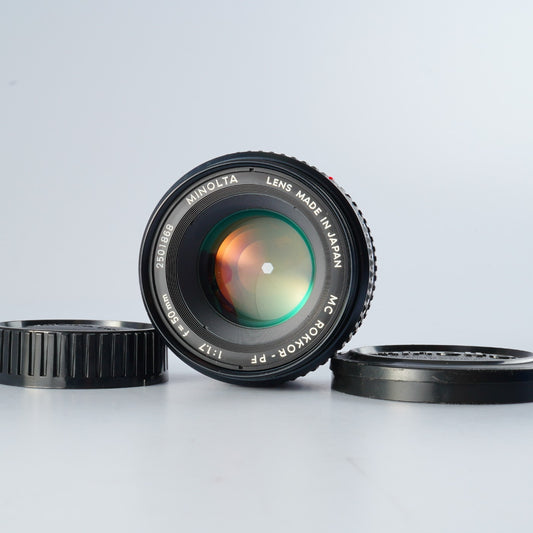 MINOLTA MC Rokkor PF 50mm F/1.7 単焦点レンズ