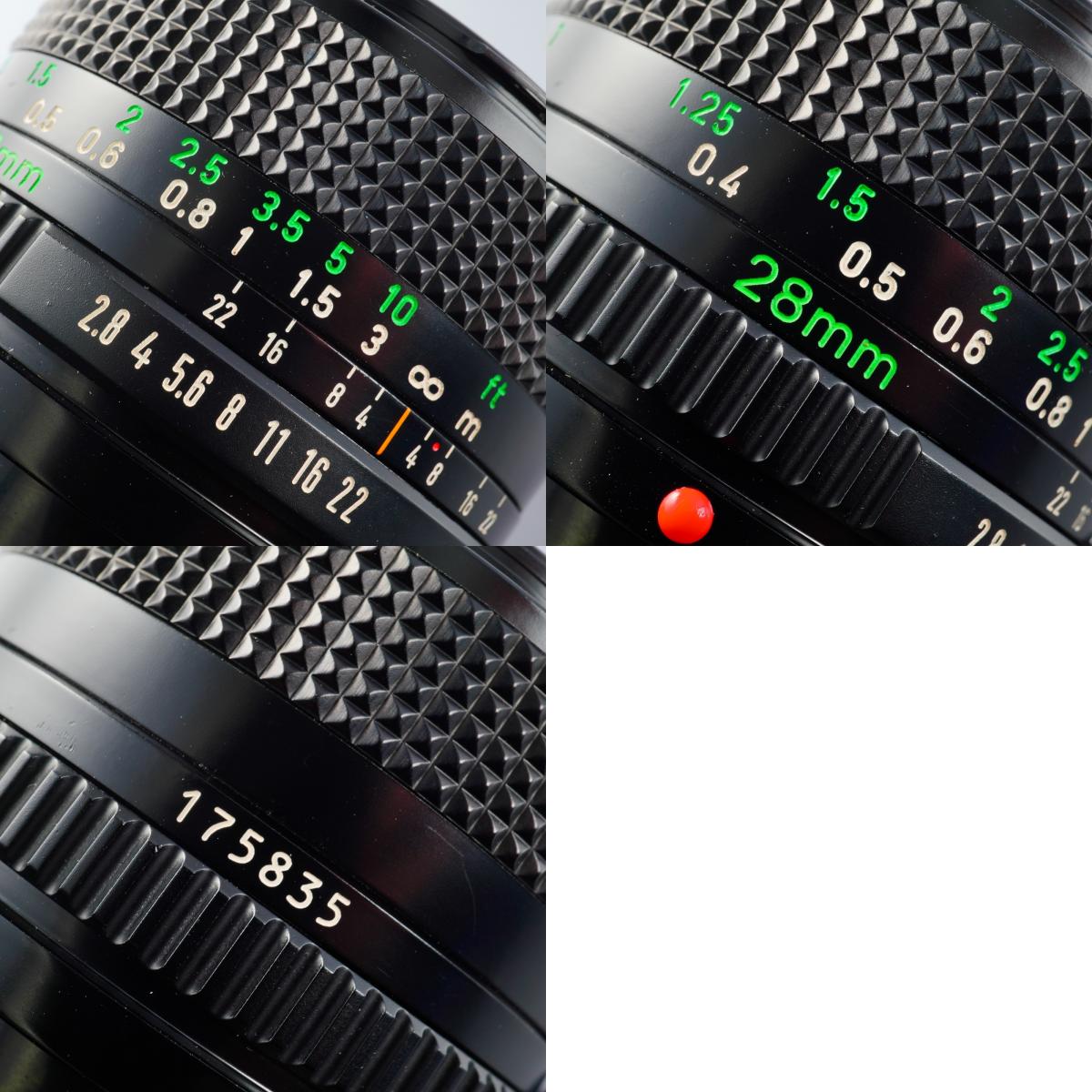 Canon New FD NFD 28mm F/2.8 単焦点レンズ