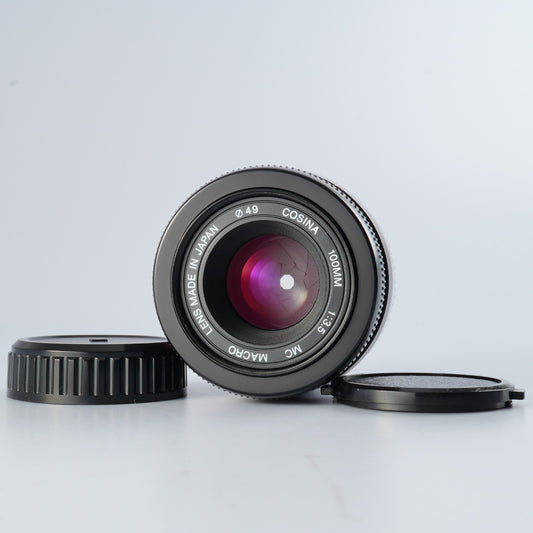 【ジャンク】 COSINA 100mm F/3.5 MC MACRO (Nikon F用) マクロレンズ