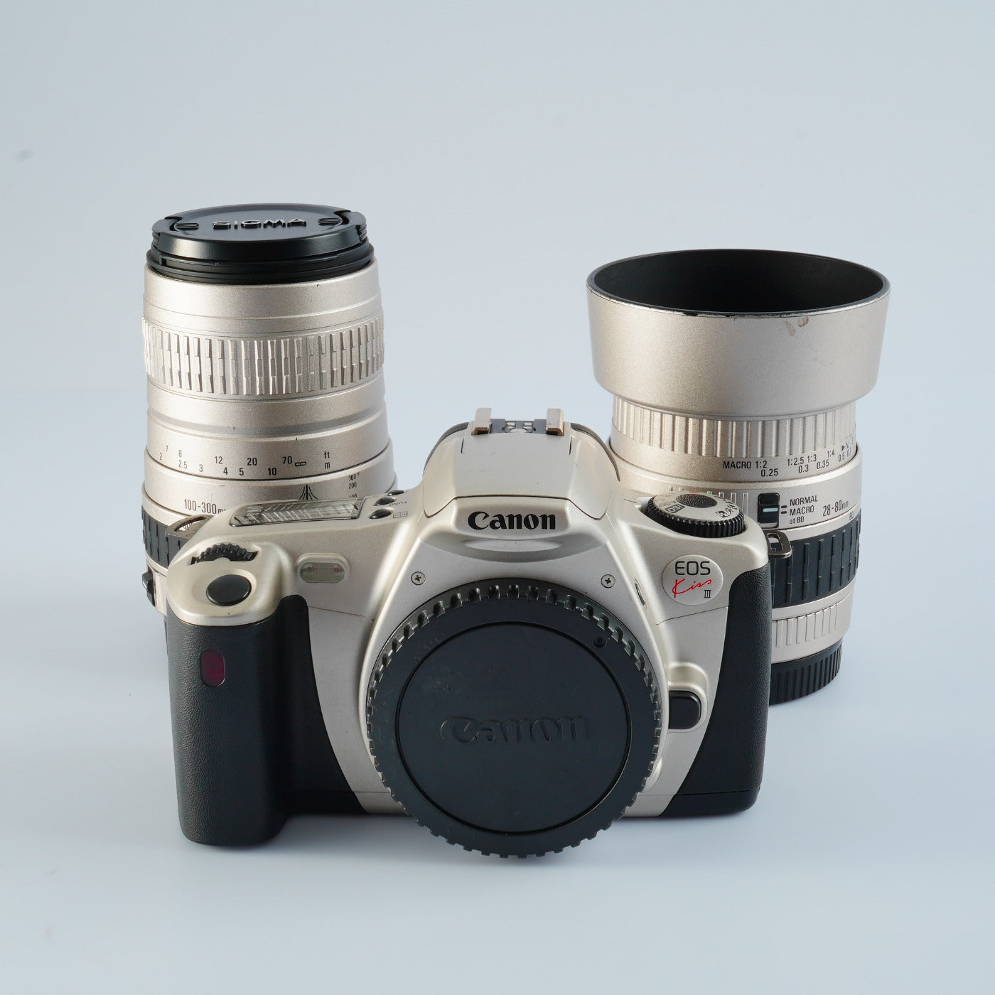 Canon EOS Kiss III (REBEL 2000) + SIGMA 28-80mm + 100-300mm AF フィルム一眼レフカメラ