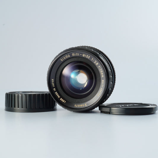 【ジャンク】 SIGMA Mini-Wide 28Mm 2.8 Multi-Coated (Olympus OM用) 単焦点レンズ