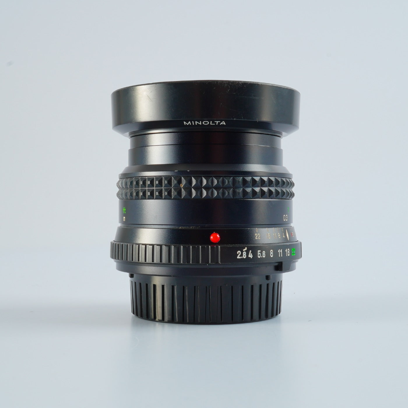 MINOLTA MD W.ROKKOR 35mm F/2.8 + HOOD 単焦点レンズ