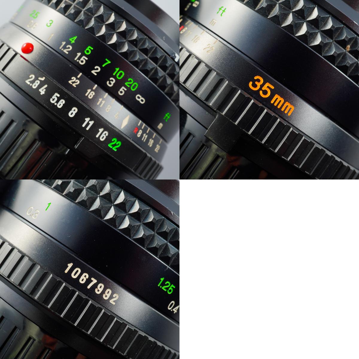 MINOLTA MD W.ROKKOR 35mm F/2.8 + HOOD 単焦点レンズ