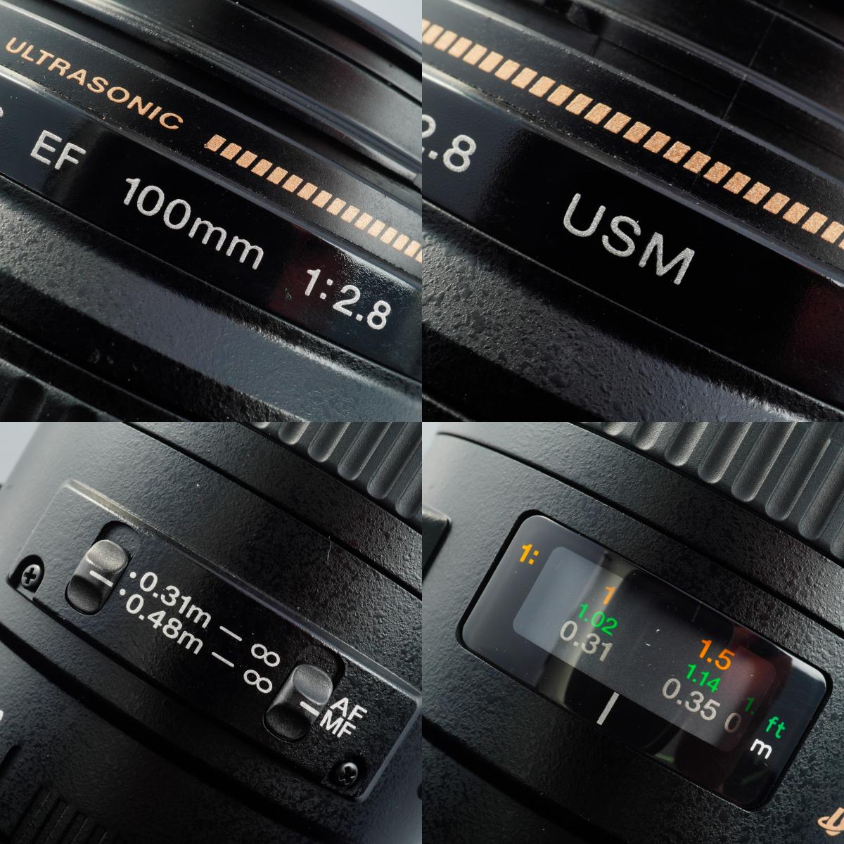 Canon EF 100mm F/2.8 USM Macro 単焦点レンズ