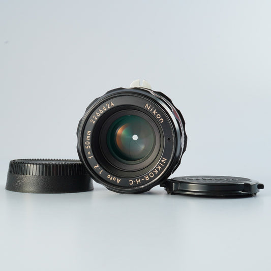 Nikon NIKKOR-H.C AUTO 50mm f/2 非Ai 単焦点レンズ