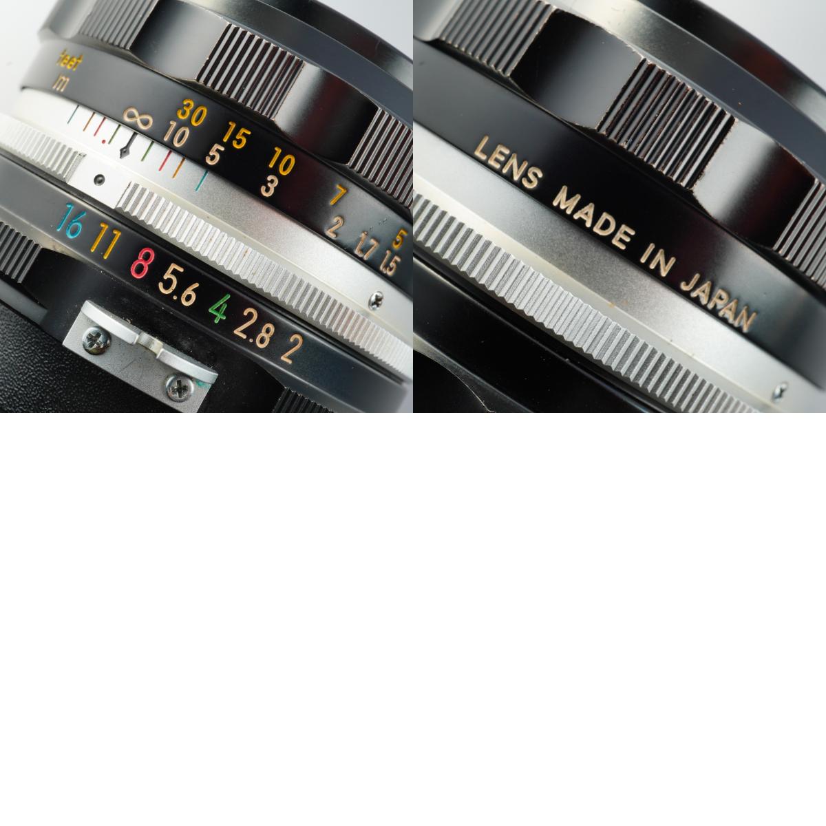 Nikon NIKKOR-H.C AUTO 50mm f/2 非Ai 単焦点レンズ