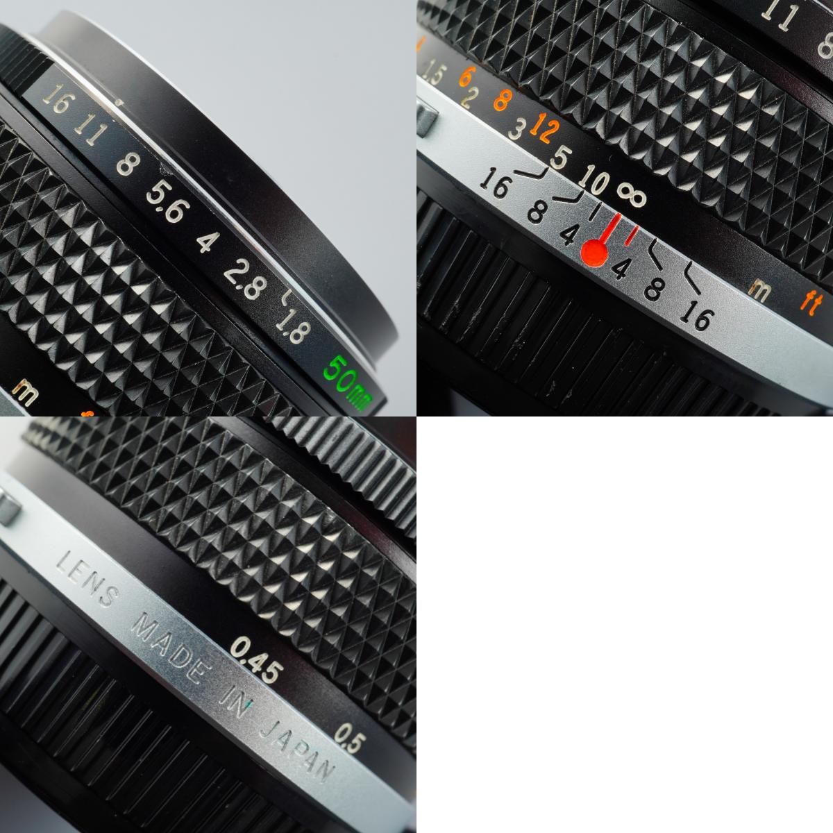 OLYMPUS OM-System F.Zuiko Auto-S 50mm F/1.8 単焦点レンズ
