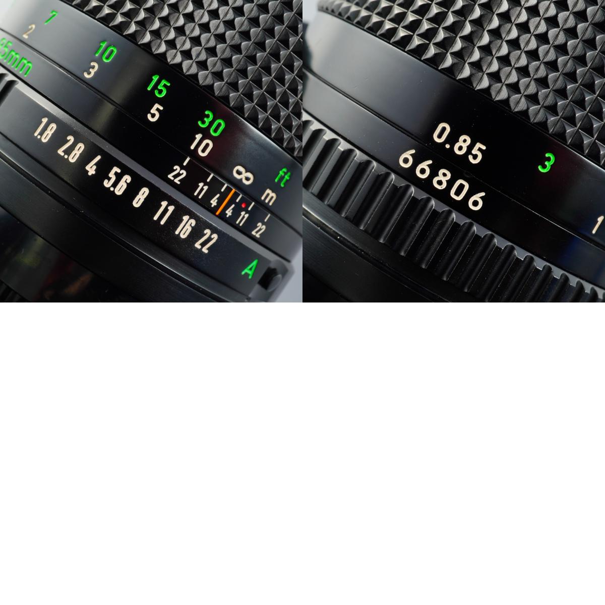 Canon FD 85mm F/1.8 単焦点レンズ