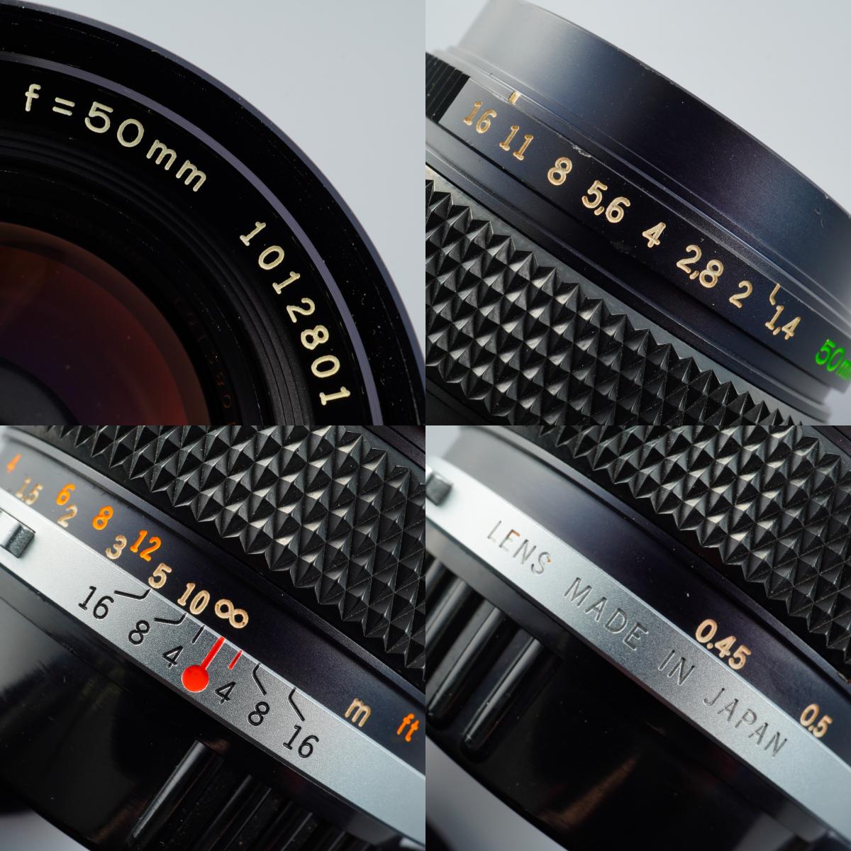 【ジャンク】 OLYMPUS OM-SYSTEM ZUIKO MC AUTO-S 50mm F/1.4 単焦点レンズ
