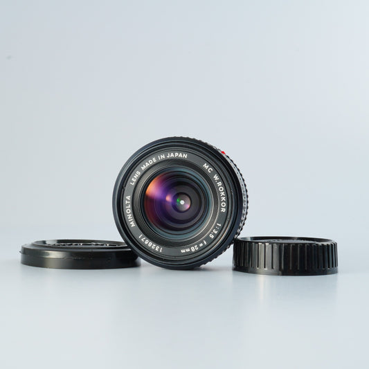 MINOLTA MC W.ROKKOR 28mm F/3.5 単焦点レンズ