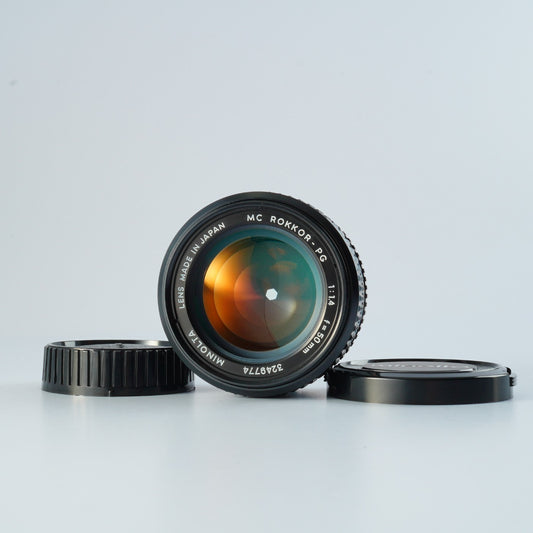 MINOLTA MC ROKKOR-PG 50mm F/1.4 単焦点レンズ