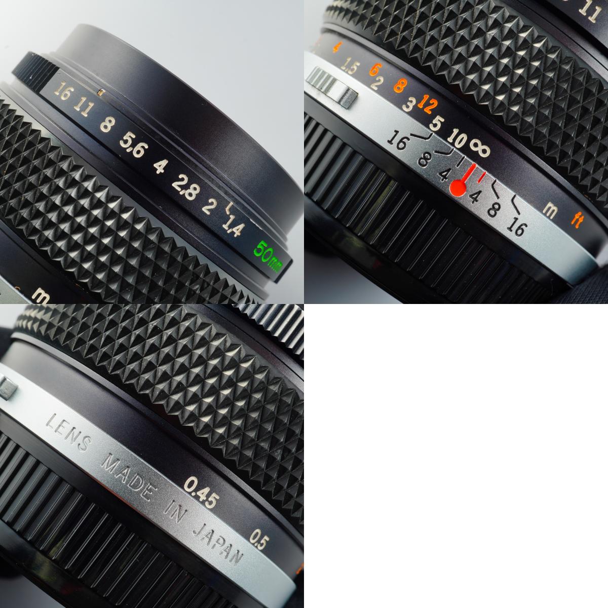 【ジャンク】 OLYMPUS OM-SYSTEM G.ZUIKO AUTO-S 50mm F/1.4 単焦点レンズ