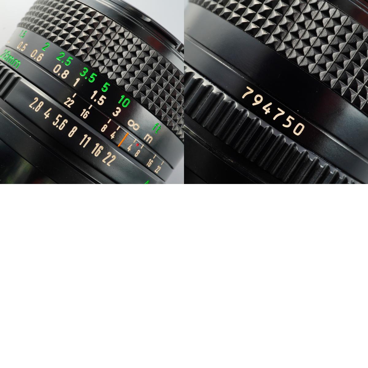 Canon FD 28mm F/2.8 単焦点レンズ