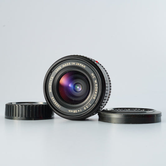MINOLTA MC W.Rokkor 28mm F/3.5 単焦点レンズ