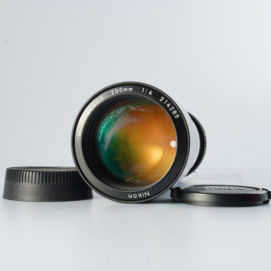 【ジャンク】 Nikon Ai-S Micro-Nikkor 200mm F/4 単焦点レンズ