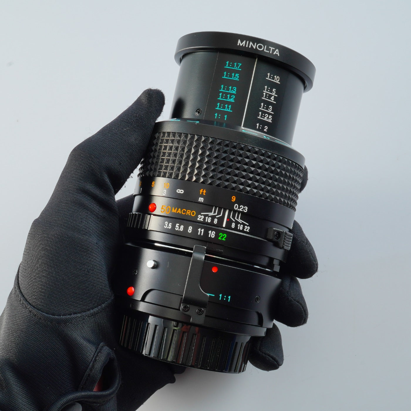 MINOLTA New MD 50mm f/3.5 with Extension Tube マクロレンズ
