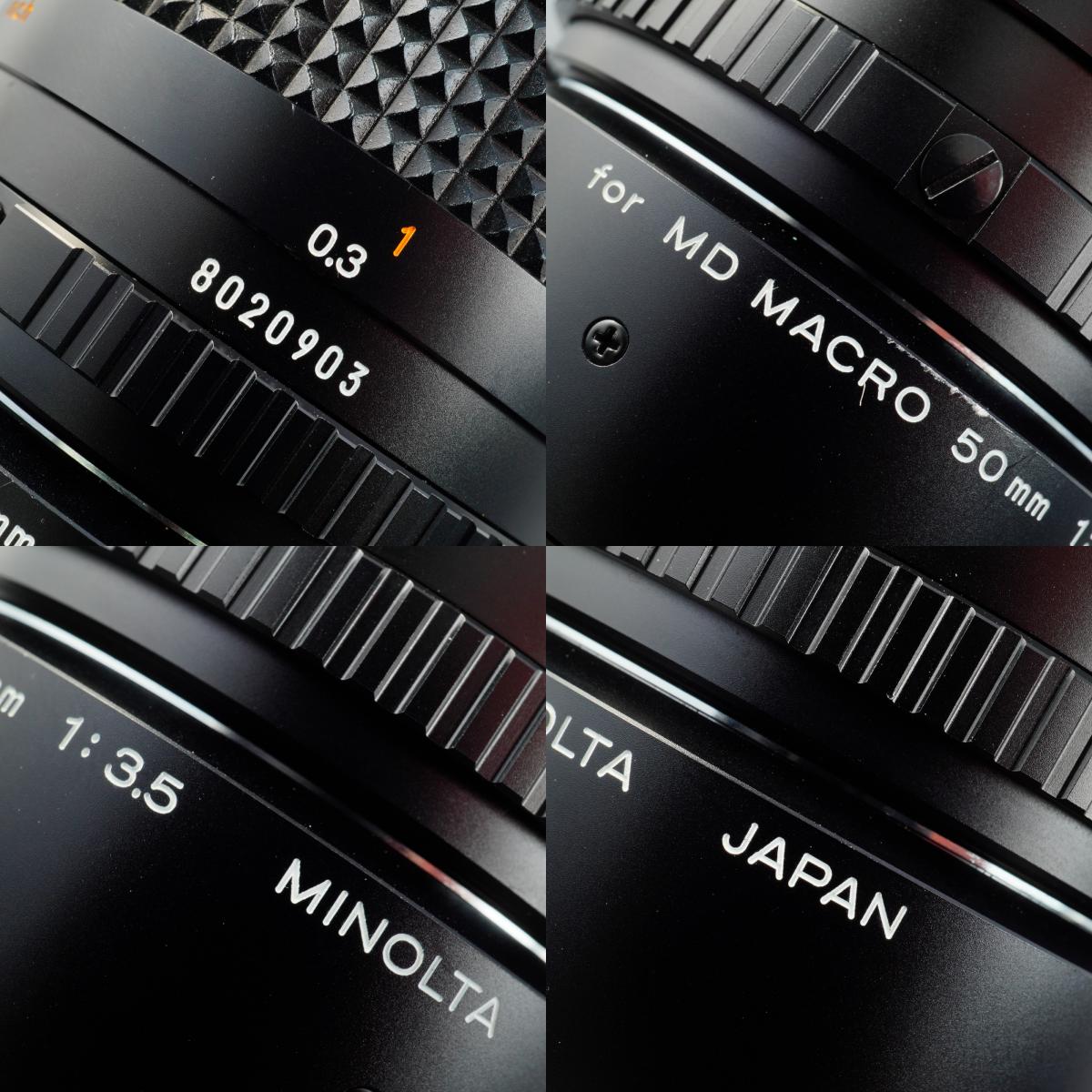 MINOLTA New MD 50mm f/3.5 with Extension Tube マクロレンズ
