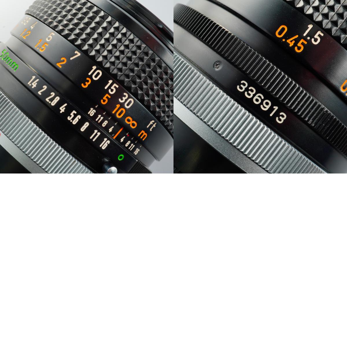 Canon FD 50mm f/1.4 s.s.c. "O" 単焦点レンズ