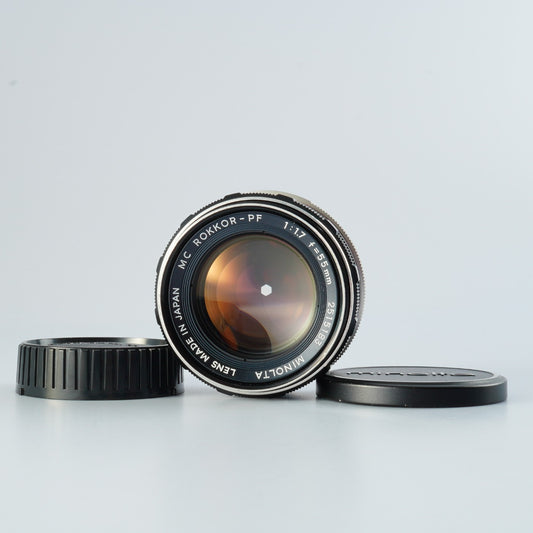 MINOLTA MC ROKKOR-PF 55mm f1.7 単焦点レンズ