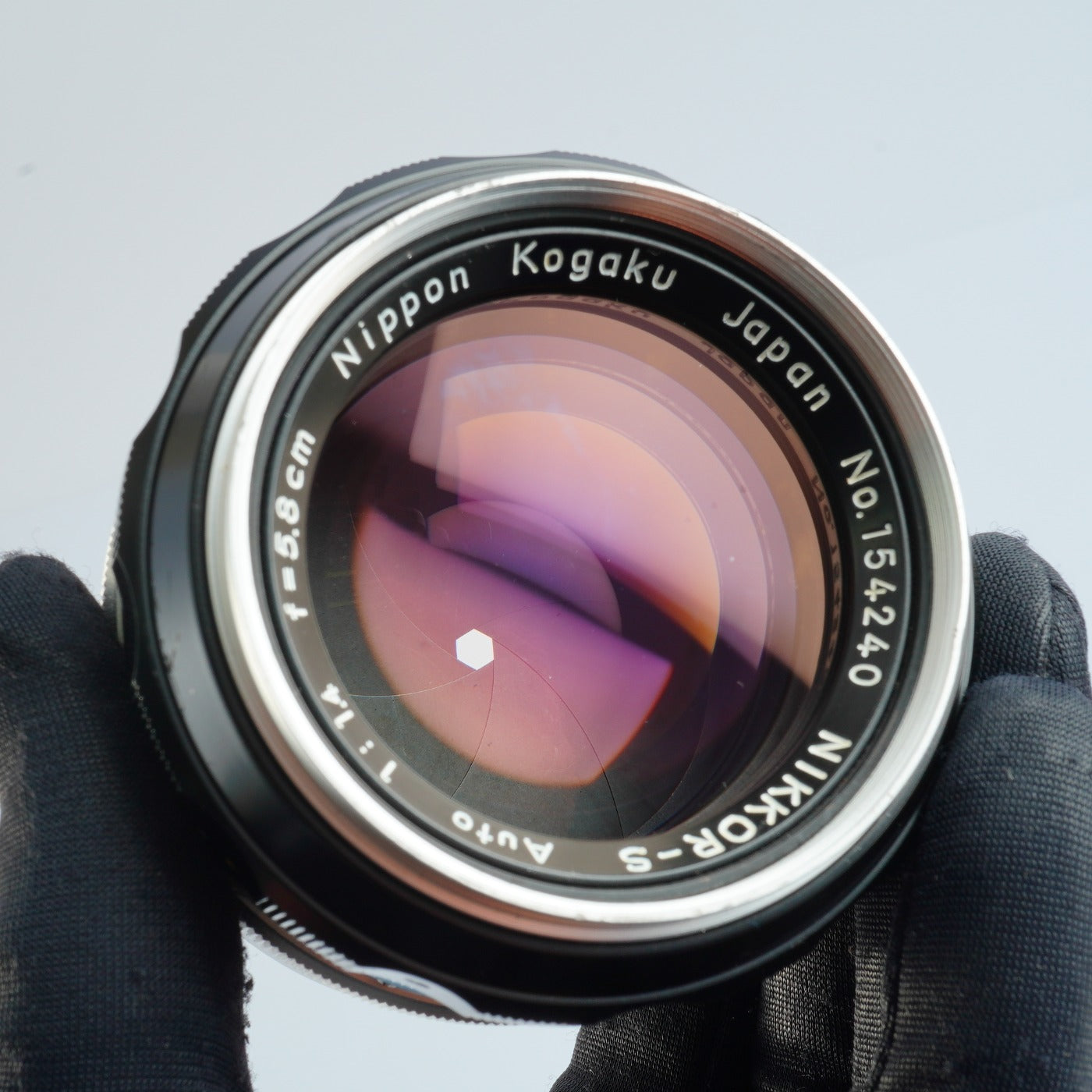 Nikon Nipon kougaku NIKKOR-S Auto 非Ai 58mm F/1.4 単焦点レンズ