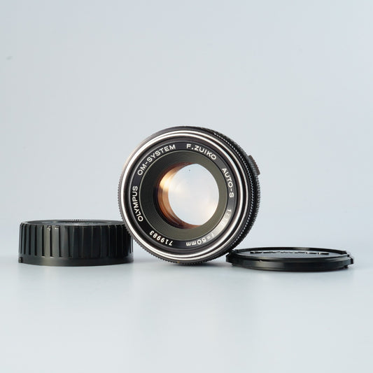 【ジャンク】 OLYMPUS OM System F.Zuiko Auto-S 50mm F/1.8 単焦点レンズ