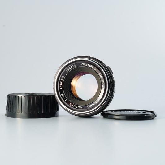 【ジャンク】 OLYMPUS OM System F.Zuiko Auto-S 50mm F/1.8 単焦点レンズ
