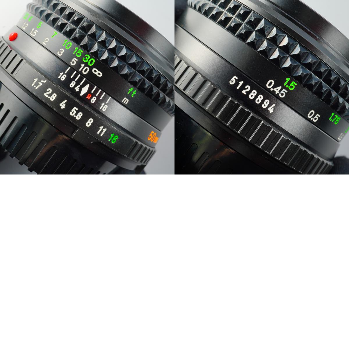 MINOLTA MD ROKKOR 50mm F/1.7 単焦点レンズ