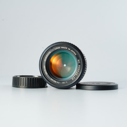 MINOLTA MC ROKKOR-PG 50mm F/1.4 単焦点レンズ