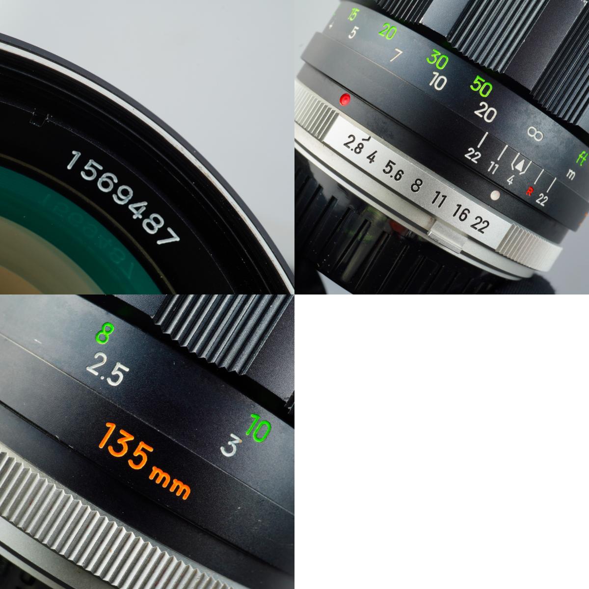 MINOLTA MC Tele Rokkor PF 135mm F/2.8 単焦点レンズ