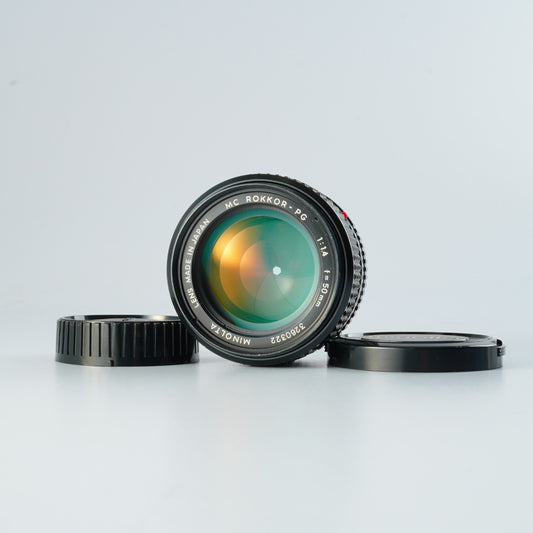 MINOLTA MC ROKKOR-PG 50mm F/1.4 単焦点レンズ