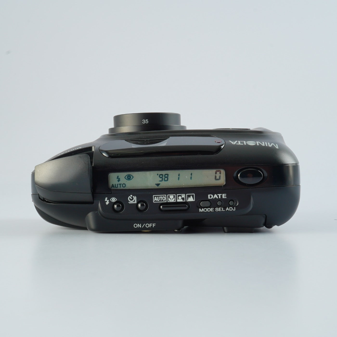 MINOLTA Capios 20 Black + IR REMOTE CONTROL RC-3 コンパクトフィルムカメラ
