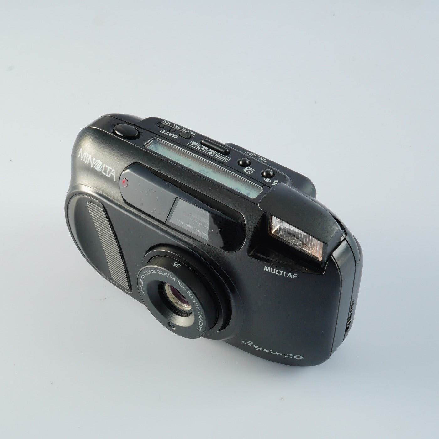 MINOLTA Capios 20 Black + IR REMOTE CONTROL RC-3 コンパクトフィルムカメラ