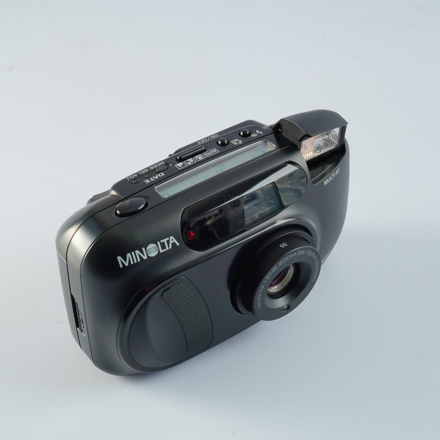 MINOLTA Capios 20 Black + IR REMOTE CONTROL RC-3 コンパクトフィルムカメラ