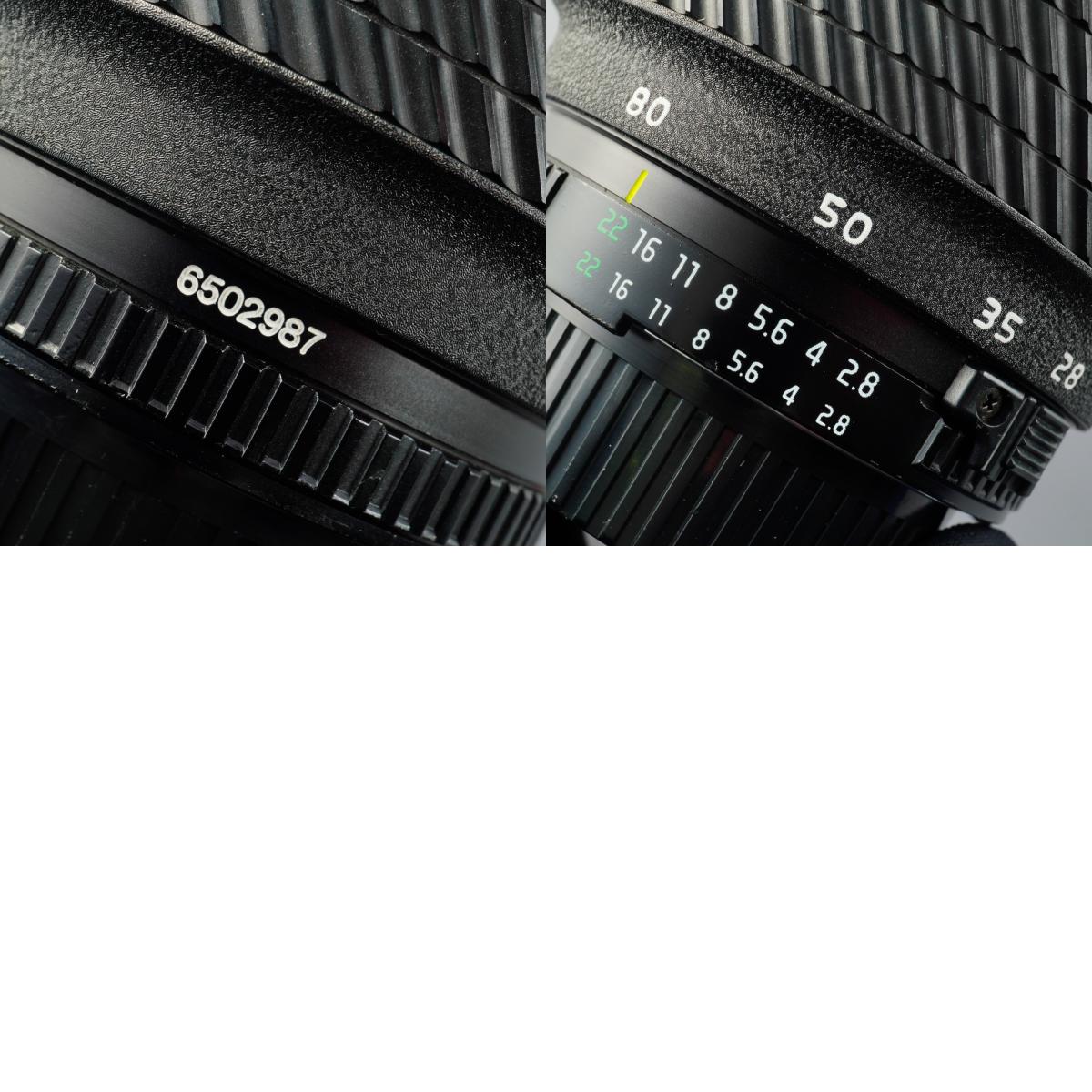 Tokina AT-X PRO 28-80mm F/2.8 Aspherical (Nikon F用) ズームレンズ