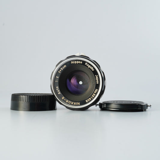 Nikon Nippon Kougaku NIKKOR-S Auto 5cm 50mm F/2 非Ai PAT.PEND. Model 単焦点レンズ