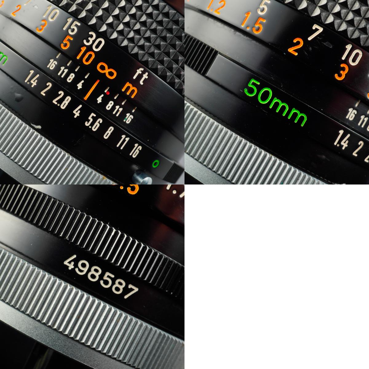 Canon FD 50mm F/1.4 S.S.C. "o" 単焦点レンズ