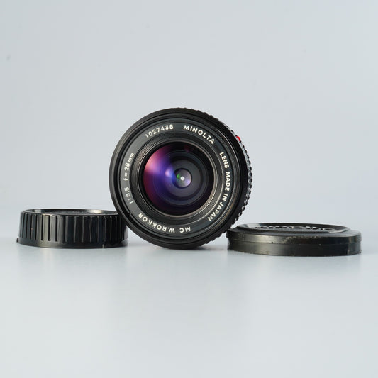 MINOLTA MC W.ROKKOR 28mm F/3.5 単焦点レンズ
